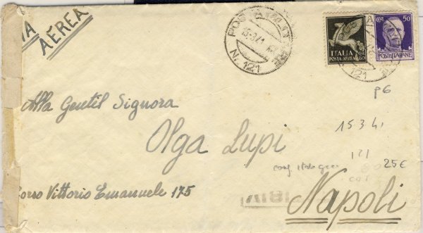 442- 2GM Grecia Posta Militare 121 1941