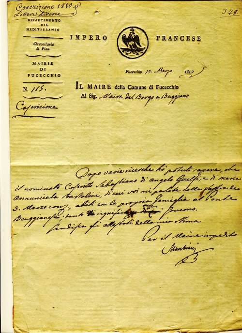 Impero Francese, FUCECCHIO / BORGO A BUGGIANO