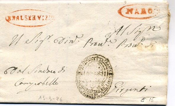 7656- Sicilia : pref. Naro / Girgenti